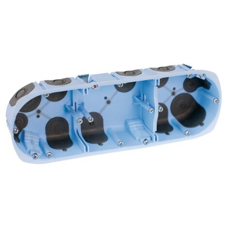 Boîte d&rsquo;Encastrement XL AIR&rsquo;Métic 52066 EUR&rsquo;OHM Étanche 3 Postes Cloisons Sèches 67x40