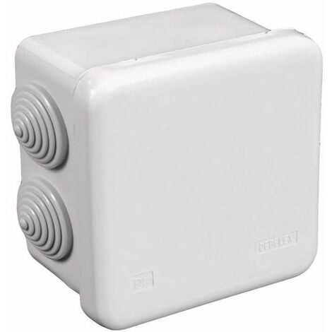 Boite derivation etanche carree 100x100mm, prof 55mm ip55 modele optibox