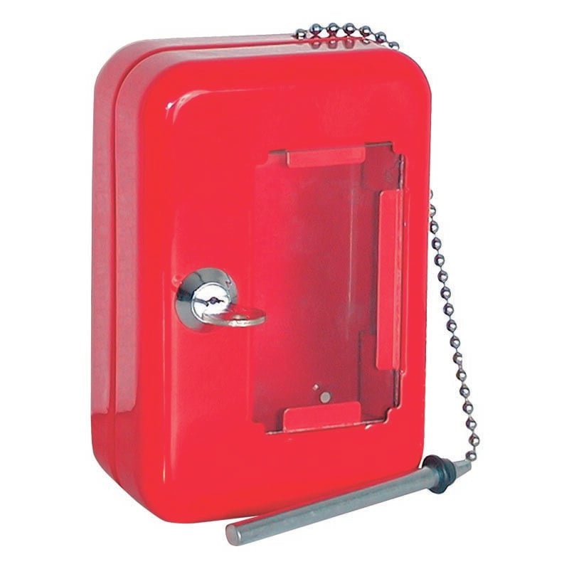 Boîte d'urgence avec marteau