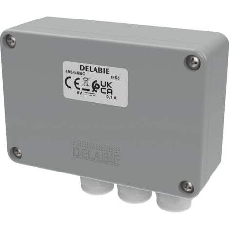 Boîte électronique Delabie avec batterie de 6V pour robinets TEMPOMATIC