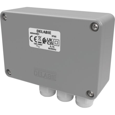 Boîte électronique Delabie Standard 230/12V avec programme de rinçage hygiénique