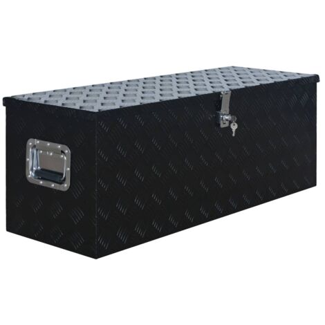 Boîte en aluminium 1085x370x400 mm Noir CFW27836