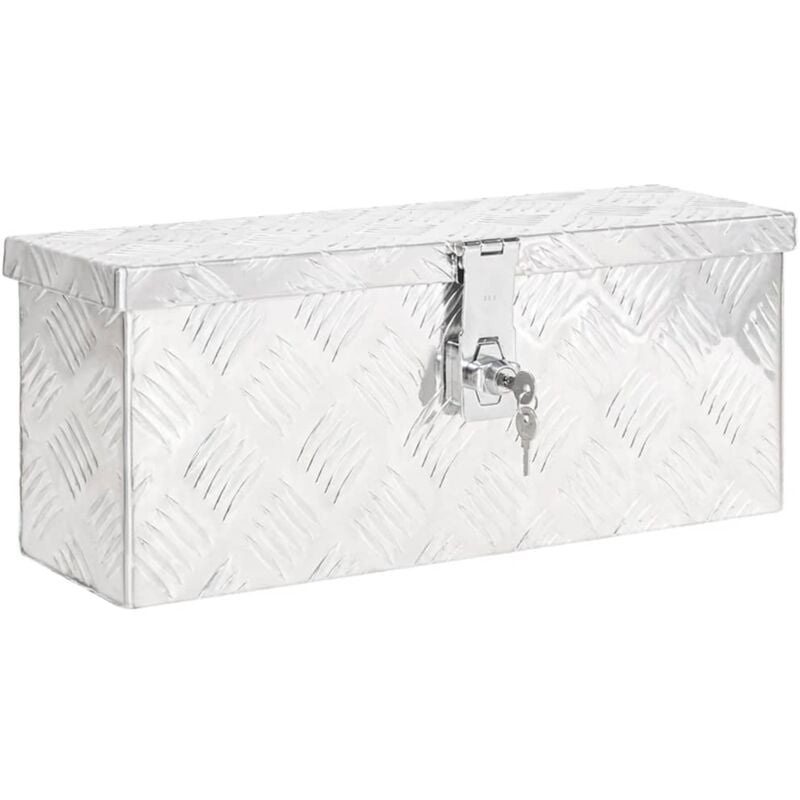 Vidaxl - Boîte de rangement Argenté 50x15x20,5 cm Aluminium