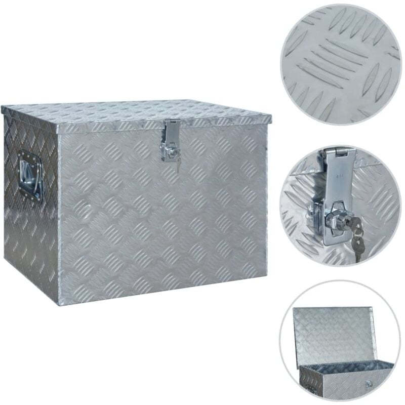 Vidaxl - Boîte en aluminium 610x430x455 mm Argenté