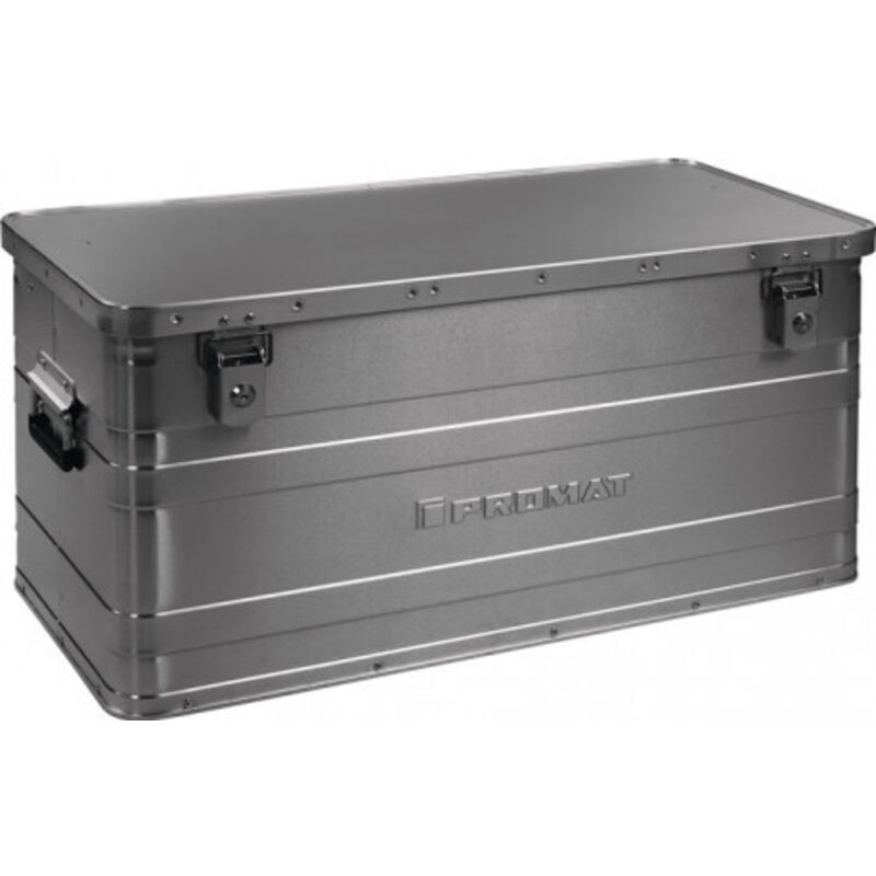 Promat - Boîte en aluminium L780xl380xH380 mm 90 l avec fermoir déclic et serrure cylindr