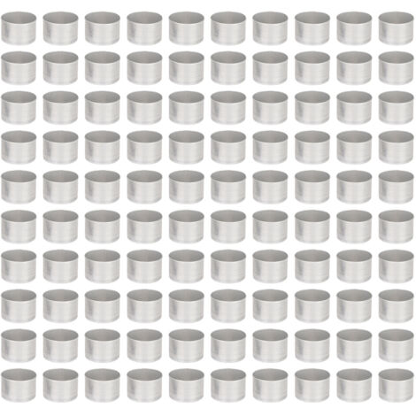 Boîte en aluminium vide 100 pièces pour coques de lampe à huile aromathérapie DIY et contenants à bougies vides