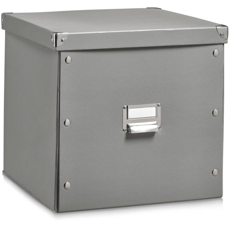 Boîte en carton avec couvercle, 33,5 x 33 x 32 cm