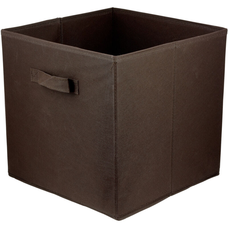 Boîte en carton Boîte textile 31x31x31 brun foncé - dark brown 31x31x31