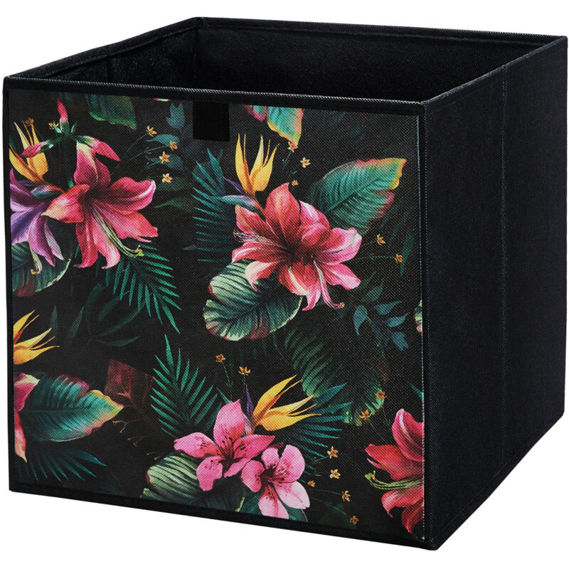 Boîte en carton Boîte textile 31x31x31 fleurs - flowers 31x31x31