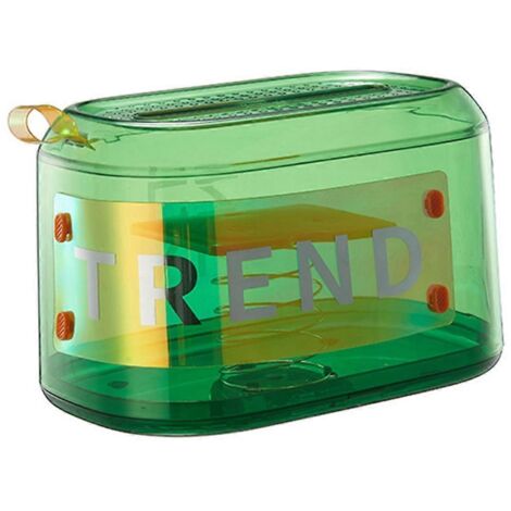 Boîte en carton de bureau à levage automatique, en plastique vert --