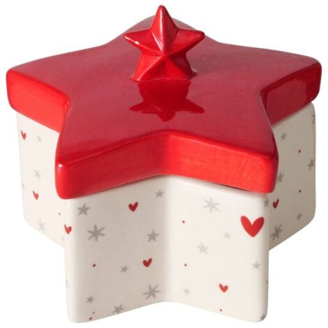 BOLTZE GRUPPE Boîte en céramique ANELLA en forme d'étoile