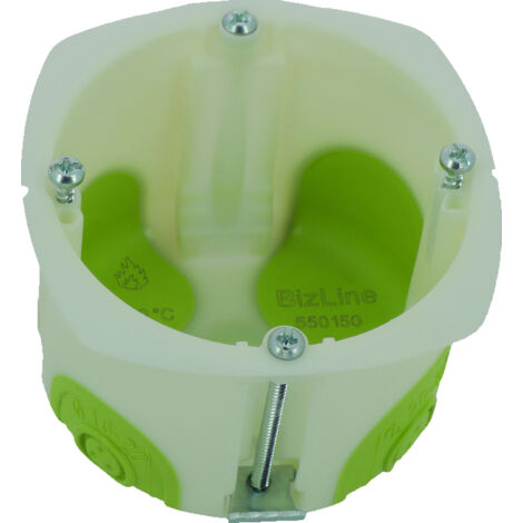 boîte encastrement - bbs - 1 poste - diamètre 67 mm - profondeur 50 mm - bizline 550150