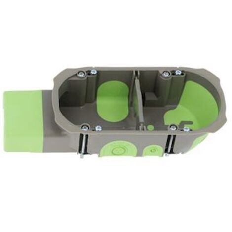 boite encastrement - mico module - bizline r box - diamètre 67 mm - 2 postes - profondeur 40 mm - bizline 500174