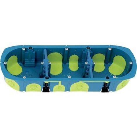boite encastrement - multimatériaux - bizline rigid box - 3 postes - profondeur 40 mm - bizline 511340