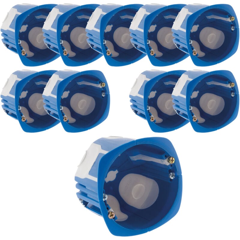 Lot de 10 boîtes encastrement No Air Multimat 67x 50mm - Bleu BLM