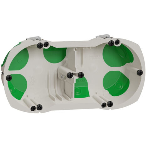 Boîte étanche 2 postes Ø 67 mm, profondeur 40 mm - Schneider Electric