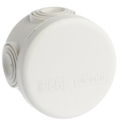 Boîte étanche de dérivation IP55 - 960° - Dimensions - Dim Ø60x40 - 4 entrées auto - Ø 4 à 20mm