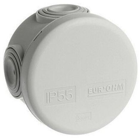 boite etanche IP55 ronde Ø60x40 - 960° - 50001 - Eur Ohm