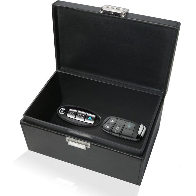 Boîte Faraday extra large pour clés de voiture - Cage antivol rfid pour la sécurité de voiture - Boîte de rangement pour clés