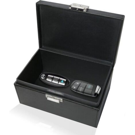 Boîte Faraday extra large pour clés de voiture  Cage antivol RFID pour la sécurité de voiture  Boîte de rangement pour clés..DEBUNS