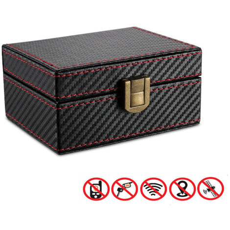 Boîte Faraday RFID pour clés et téléphone, étui anti-signal, format compact 11,5 × 9 × 6,2 cm