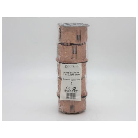 Boite faradisée étanche FLEX A RAY, 67 x 40mm - Simple (x5)