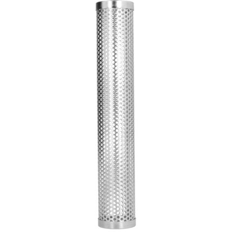 Boîte Fumoir Cylindrique Détachable Grande Capacité pour Barbecue, Camping et Extérieur - Tube à Fumée de Bois de Fruit 30.6x5.3cm