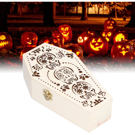 [Boîte Funéraire pour Petit Animal] 2 Pièces DIY Coffin Box Bois Composite Non Finie pour Halloween, Enterrement Hamster ou Boîte Alliance, Style Gothique