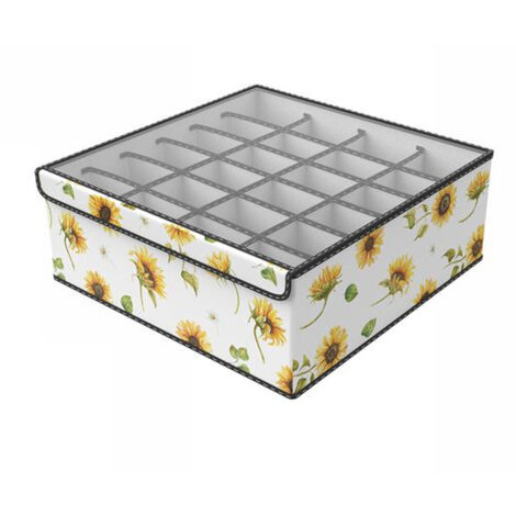 Boîte Gain De Place Armoire 24 Conteneurs Organisateur Objets 32x32x12