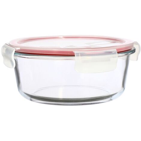 Boîte hermétique ronde en verre 930ml, CLÉMENTINE