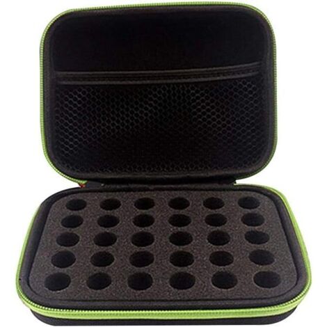 Boîte Huile Essentielle, 30 Boîteilles Imperméable Aromathérapie Boîte De Rangement Housse De Transport Trousses De Toilette Sac Voyage pour Le Stockage à La Maison Et Les Voyages(Vert)-Fei Yu