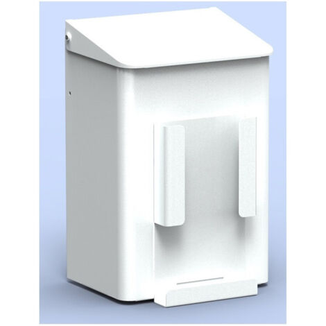 Boîte hygiénique CWS 6 l m porte-sac papier aluminium blanc