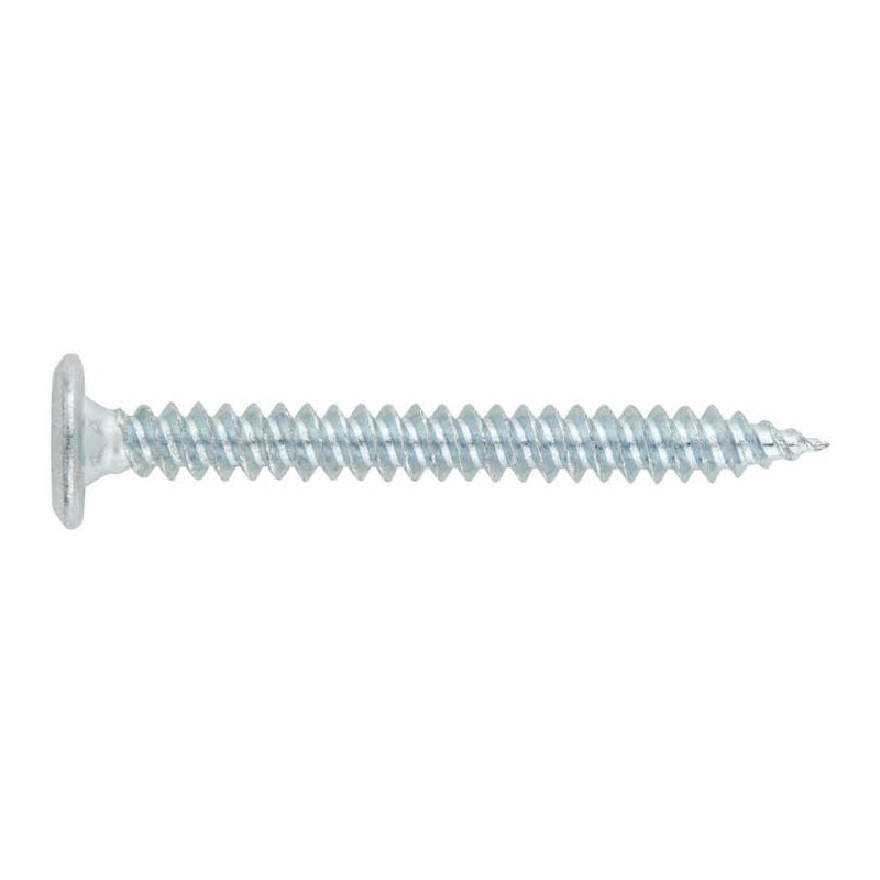 Vis tête cylindrique extra plate - Empreinte Torx - Zinguée blanc 4,8 x 55 - Boite de 500