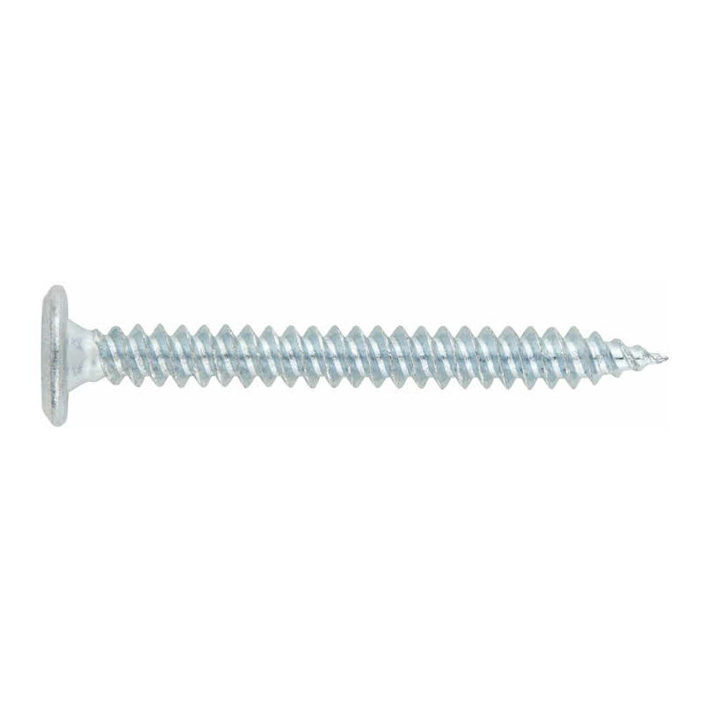 Vis tête cylindrique extra plate - Empreinte Torx - Zinguée blanc 4,8 x 35 - Boite de 500