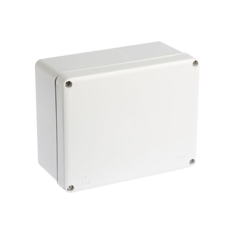 Boîte de dérivation étanche IP55 - 960° - face lisse - Dimensions - Dim. 240x190x90 avec couvercle bas