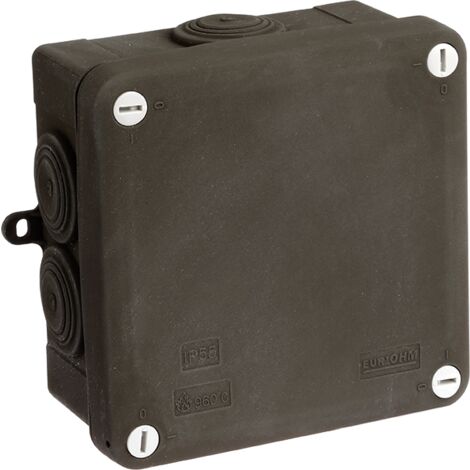 Boite IP55 faradisée 100x100x55mm - 960° - 7 entrées - SUM'OHM
