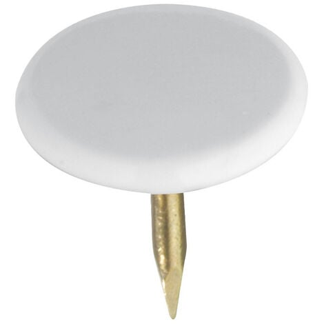 Boîte M 100 Unités. Pin Plat Blanc 9mm Fadix