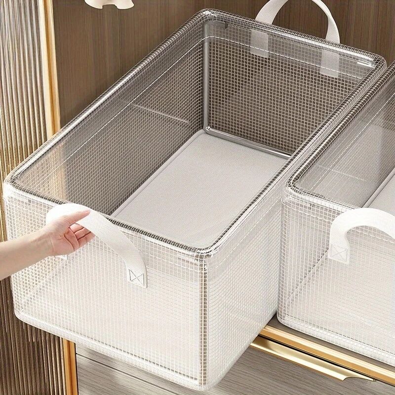 Panier de rangement vêtements – Organisateur tiroirs pour sous-vêtements & pantalons, boîte armoire (47x28x20cm)