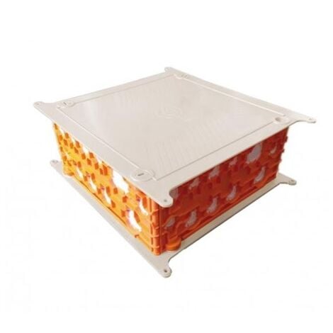 Boite pavillonnaire BBC pour dérivation dans comble 200x200x85mm 48 entrées Ø 16-32mm étanche normes RT2012 SIB ADR P32525