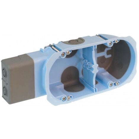 EUR OHM Boîte d'encastrement 2 postes 40mm pour micromodules (52093)