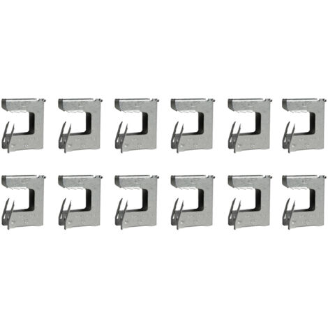 Boîte plastique de 12 attaches TIGRE pour l'accrochage et la suspension sur charpente acier 16-24 mm - Ram