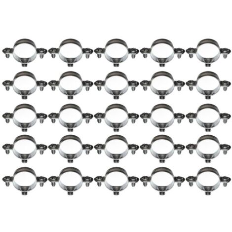 Boîte plastique de 25 colliers simple métallique pour tube Ø58 - Ram