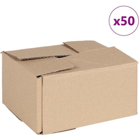 Boîte Pliable 50 pcs Marron 20 x 15 x 10 cm Carton CFW455437