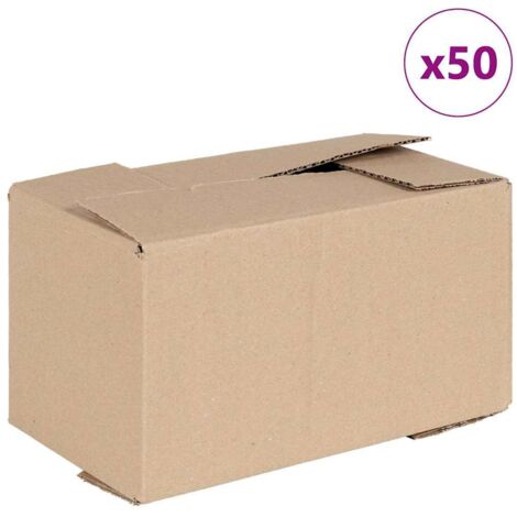 Boîte Pliable 50 pcs Marron 24 x 13 x 13 cm Carton CFW519198