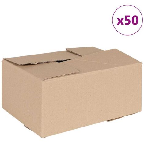 Boîte Pliable 50 pcs Marron 30 x 21.5 x 14 cm Carton CFW501700