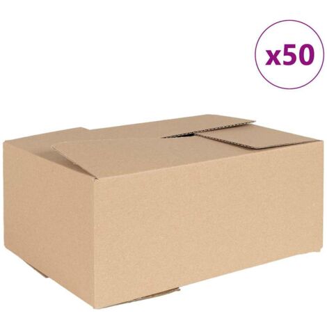 Boîte Pliable 50 pcs Marron 35 x 24 x 15 cm Carton CFW706654