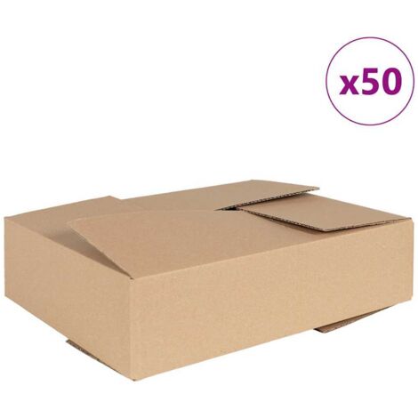 Boîte Pliable 50 pcs Marron 40 x 30 x 10 cm Carton CFW101541