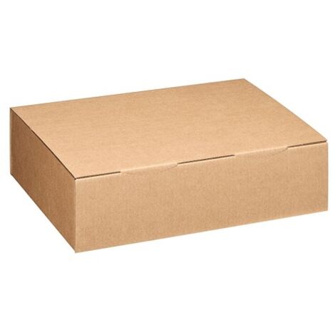 Boîte postale kraft brun simple cannelure H 12 x L 30 x P 43 cm - Lot de 50 - Maxiburo