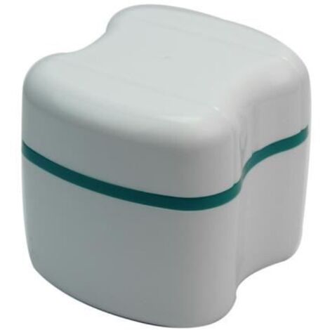Boîte Pot pr Dentier Orthèse Soin Protège-dent Dentaire Rangement Rinçage Panier