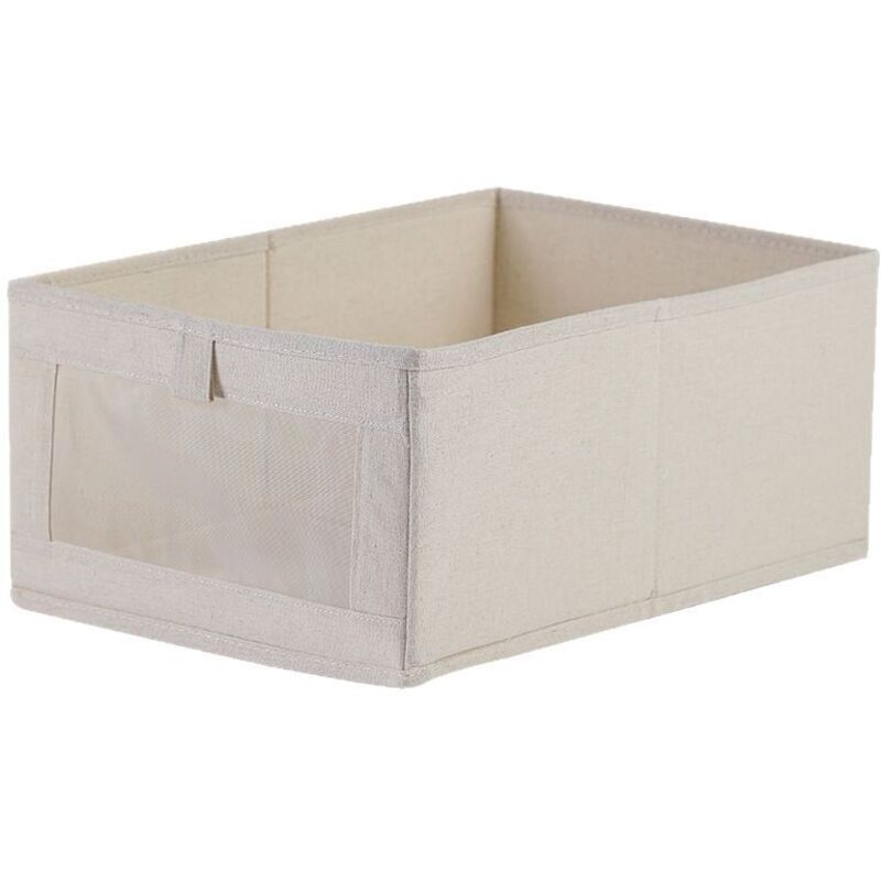 Boite Rangement Lot de 2 boîtes de rangement Wardrobe - Avec fenêtre transparente - Pour armoire, vêtements, livres, cosmétiques (41 x 28 x 17 cm)